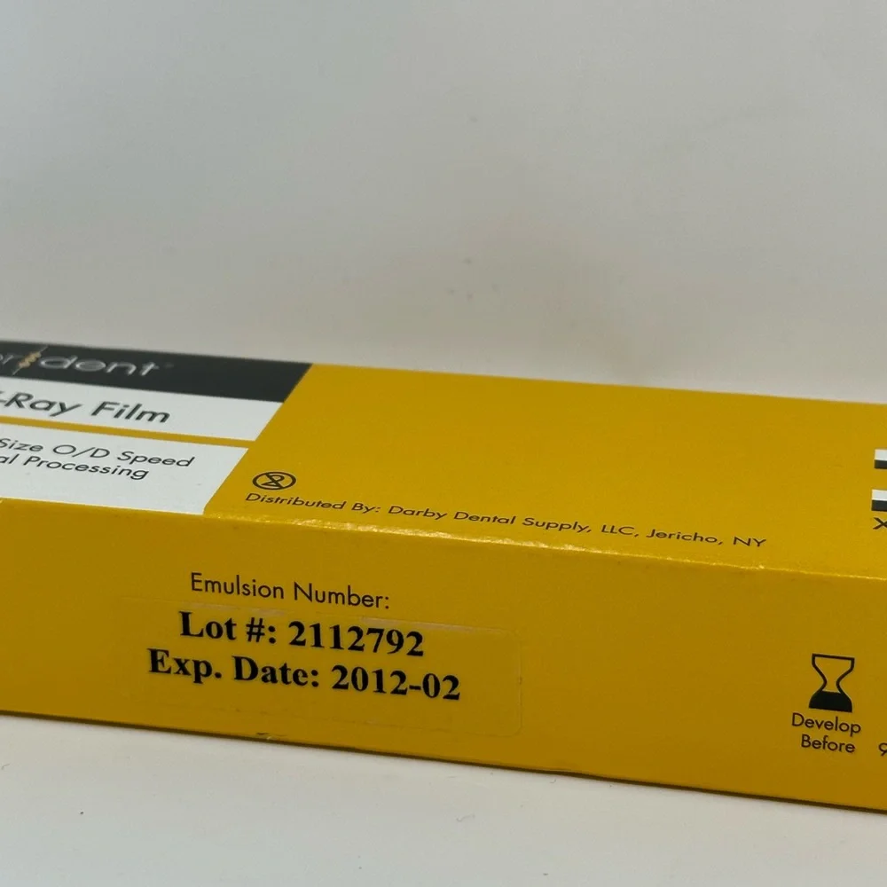 XF-54 Super Dent Dental X-Ray Film #0 100/Bx 9521091 D Speed by Darby P5